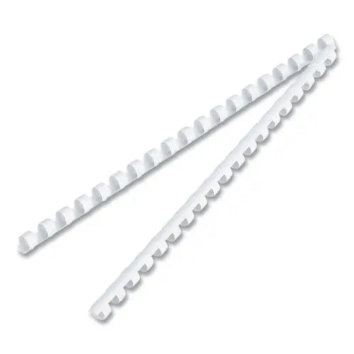 FELLOWES FELLOWES Plastic Comb Bindings for 11 x 8.5 Documents, 19 Rings, 0.31" (40-Sheet) Capacity, White, 1 - 52508