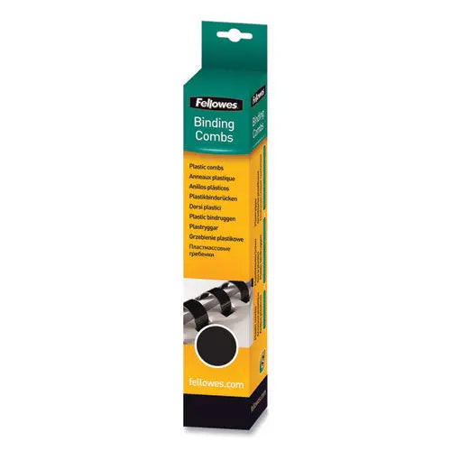 FELLOWES FELLOWES Plastic Comb Bindings for 11 x 8.5 Documents, 19 Rings, 0.31" (40-Sheet) Capacity, White, 1 - 52508