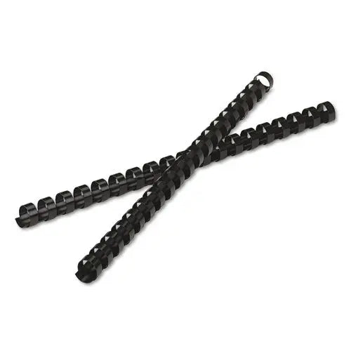 FELLOWES FELLOWES Plastic Comb Bindings for 11 x 8.5 Documents, 19 Rings, 0.5" (90-Sheet) Capacity, Black, 25 - 52323