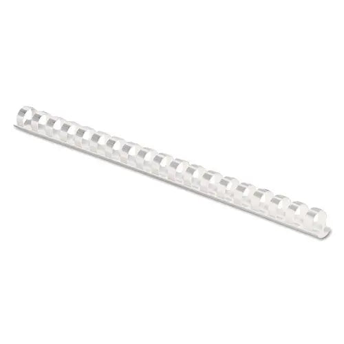 FELLOWES FELLOWES Plastic Comb Bindings for 11 x 8.5 Documents, 19 Rings, 0.5" (90-Sheet) Capacity, White, 10 - 52372