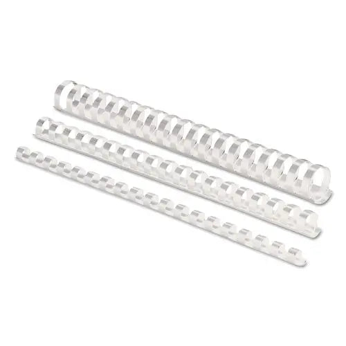 FELLOWES FELLOWES Plastic Comb Bindings for 11 x 8.5 Documents, 19 Rings, 0.5" (90-Sheet) Capacity, White, 10 - 52372