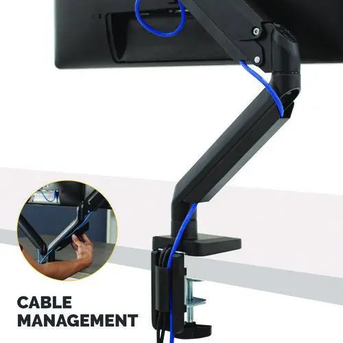 FELLOWES FELLOWES Platinum Series Single Monitor Arm, For 40" Monitors, 360 deg Rotation, 45 deg Tilt, 180 de - 8043301