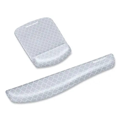 FELLOWES FELLOWES PlushTouch Keyboard Wrist Rest with FoamFusion Technology, 18.12 x 3.19, Lattice Design - 9549801
