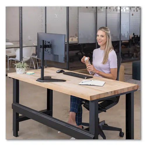 FELLOWES FELLOWES Professional Series Single Freestanding Monitor Arm, For 32" Monitors, 11" x 15.4" x 18.3", - 8049601