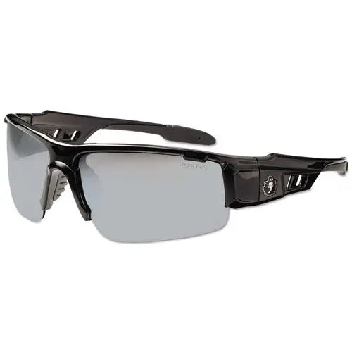 FELLOWES FELLOWES Skullerz Dagr Safety Glasses, Black Frame/Silver Lens, Nylon/Polycarb - 52042