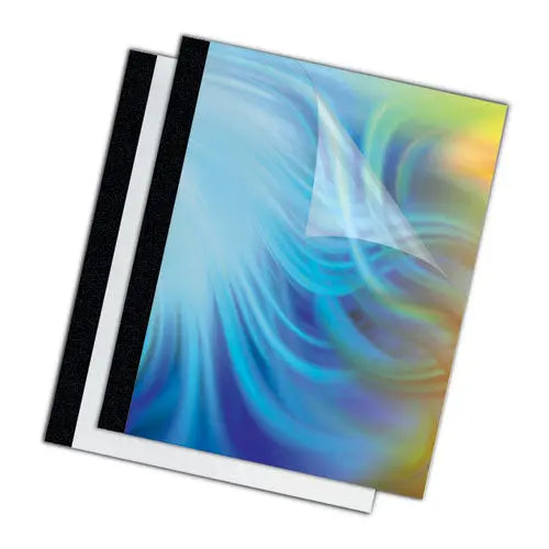 FELLOWES FELLOWES Thermal Binding System Presentation Covers, 15-Sheet Capacity, Plastic, Square Corners, 11 - 5225301