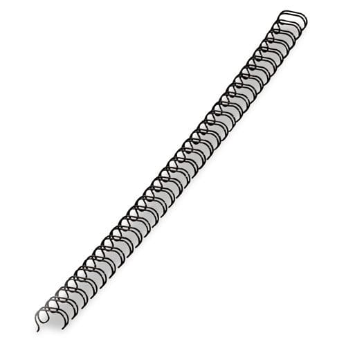 FELLOWES FELLOWES Wire Bindings for 11 x 8.5 Documents, 32 Rings, 0.56" (130-Sheet) Capacity, Black, 25/Pack - 5255601