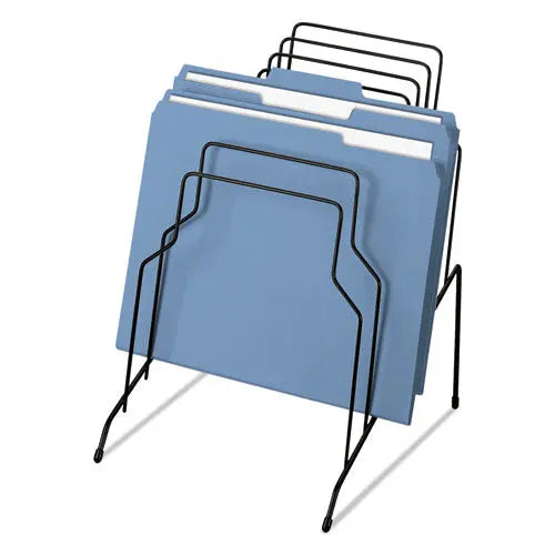 FELLOWES FELLOWES Wire Step File, 8 Sections, Letter to Legal Size Files, 10.13" x 12.13" x 11.19", Black - 72614