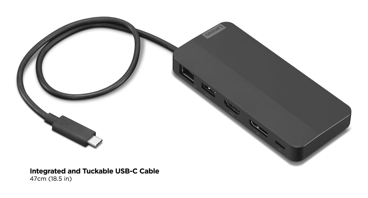 Lenovo 40B90000US laptop dock/port replicator Wired USB 3.2 Gen 2 (3.1 Gen 2) Type-C Black - 40B90000US LENOVO