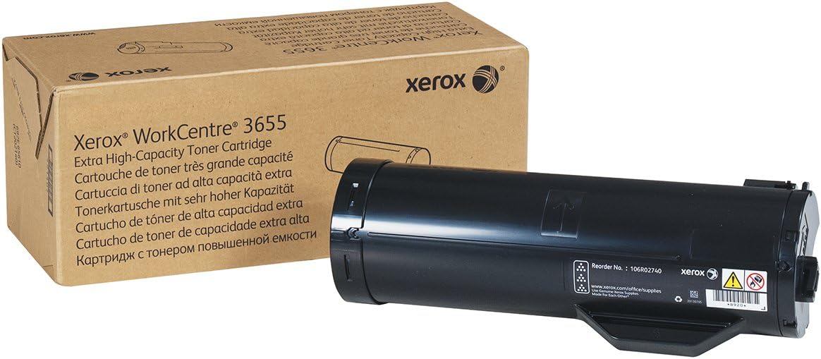 Xerox Genuine WorkCentre 3655 / 3655i Black Extra High Capacity Toner Cartridge (25900 pages) - 106R - 106R02740