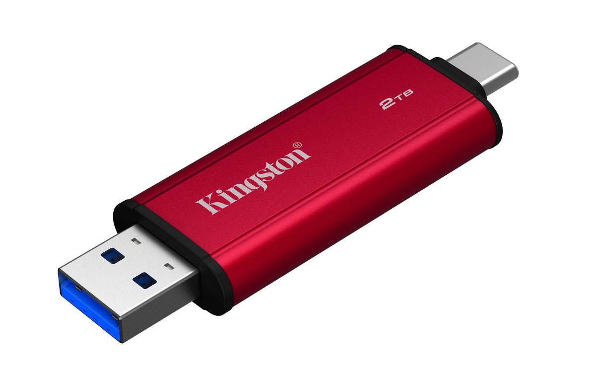 KINGSTON Solid State Drive Kingston Technology 2TB Dual USB-A/C Portable SSD, Up to 1050MB/s USB 3.2 Gen 2 - SPSD/2TB