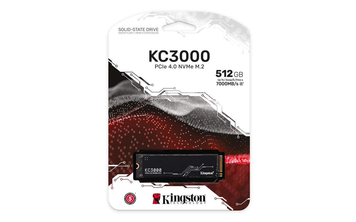 KINGSTON Solid State Drive Kingston Technology 512G KC3000 M.2 2280 NVMe SSD - SKC3000S/512G