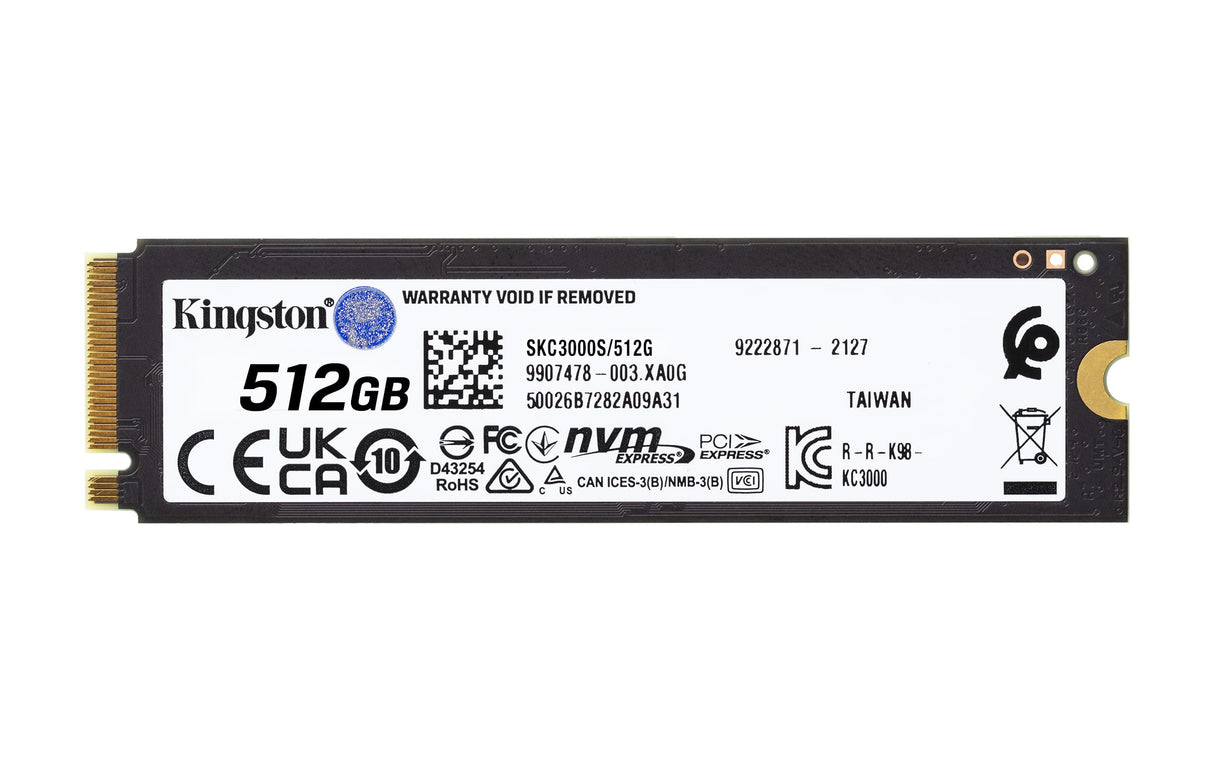 KINGSTON Solid State Drive Kingston Technology 512G KC3000 M.2 2280 NVMe SSD - SKC3000S/512G