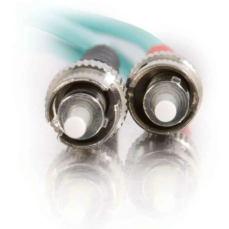 C2G-1m ST-ST 10Gb 50/125 OM3 Duplex Multimode PVC Fiber Optic Cable - Aqua - Fiber Optic for Network Device - ST Male - ST Male - 10Gb - 50/125 - Duplex Multimode - OM3 - 10GBase-SR, 10GBase-LRM - 1m ... - 36101 LEGRAND
