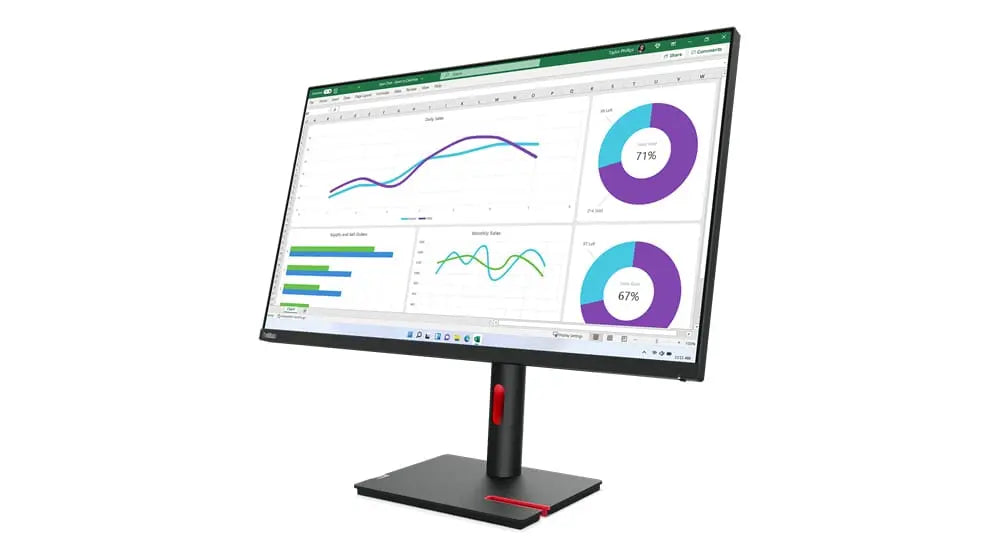 LENOVO Lenovo ThinkVision T32h-30 LED display 80 cm (31.5") 2560 x 1440 pixels Quad HD Black - 63D3ZAR1US