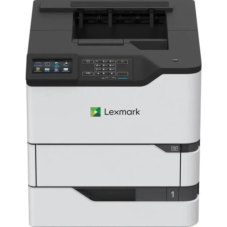 LEXMARK Lexmark MS820e MS822de Desktop Laser Printer - Monochrome - 55 ppm Mono - 1200 x 1200 dpi Print - Automatic Duplex Print - 650 Sheets Input - Ethernet - 250000 Pages Duty Cycle - 50G0110