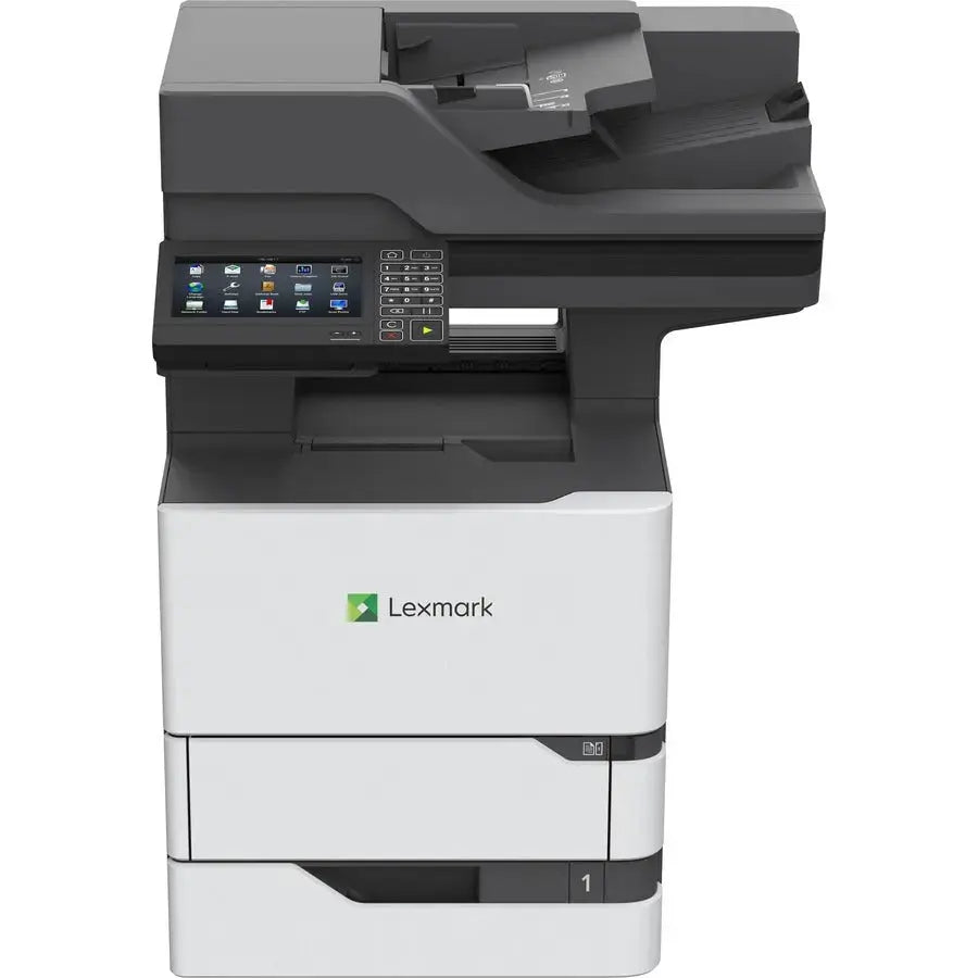 LEXMARK Lexmark MX720 MX722adhe Laser Multifunction Printer-Monochrome-Copier/Fax/Scanner-70 ppm Mono Print-1200x1200 Print-Automatic Duplex Print-350000 Pages Monthly-650 sheets Input-Color Scanner-600 Optic... - 25B0001
