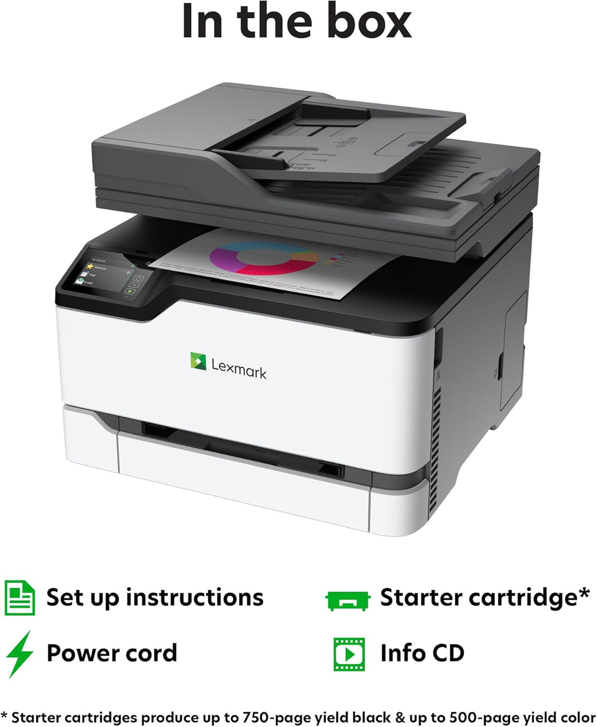 LEXMARK Printers/Laser Printers/Color Multifunction Lexmark CX331adwe Wireless Duplex Multifunction Color Laser Printer 40N9070