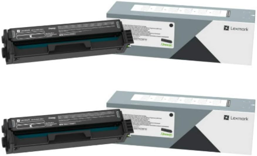 LEXMARK Printers/Printer Ink and Toners Lexmark 20N10K0 Black Return Program Toner Cartridge 2-Pack for CS331, CX331
