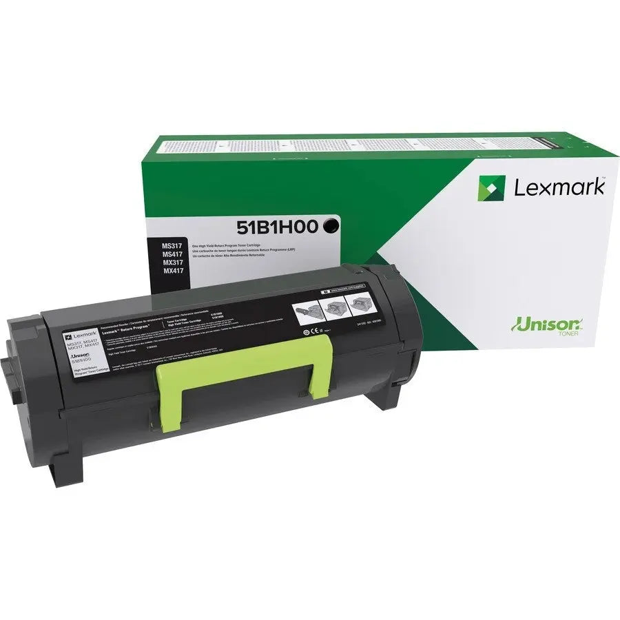LEXMARK Printers/Printer Ink and Toners Lexmark Black Toner Cartridge Return Program High Yield 8,500 Pages 51B1H00