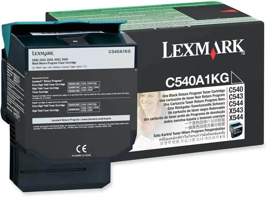LEXMARK Printers/Printer Ink and Toners Lexmark Black Toner Cartridge Return Program Yield 1,000 Pages - 70C00KG