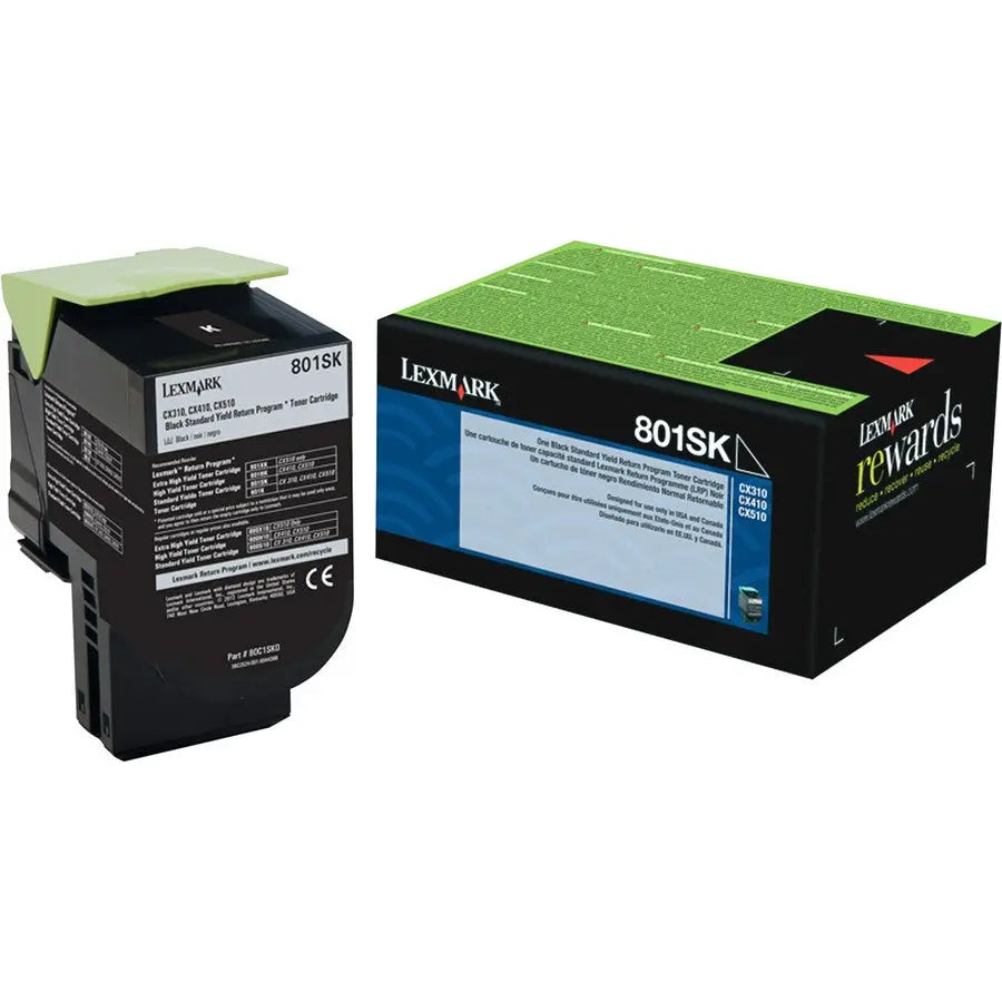 LEXMARK Printers/Printer Ink and Toners Lexmark Black Toner Cartridge Return Program Yield 8,000 Pages 80C1XK0