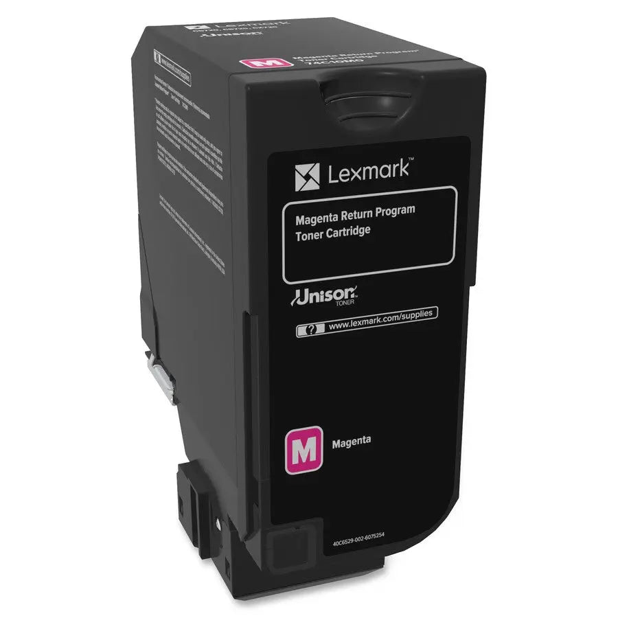 LEXMARK Printers/Printer Ink and Toners Lexmark CS720, CS/CX725 Magenta Toner Cartridge Return Program Yield 3,000 Pages 74C10M0