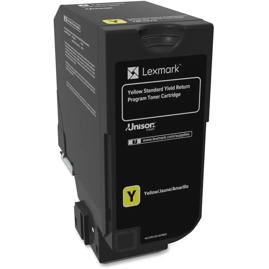 LEXMARK Printers/Printer Ink and Toners Lexmark CS720, CS/CX725 Yellow Toner Cartridge Return Program Yield 7,000 Pages 74C1SY0
