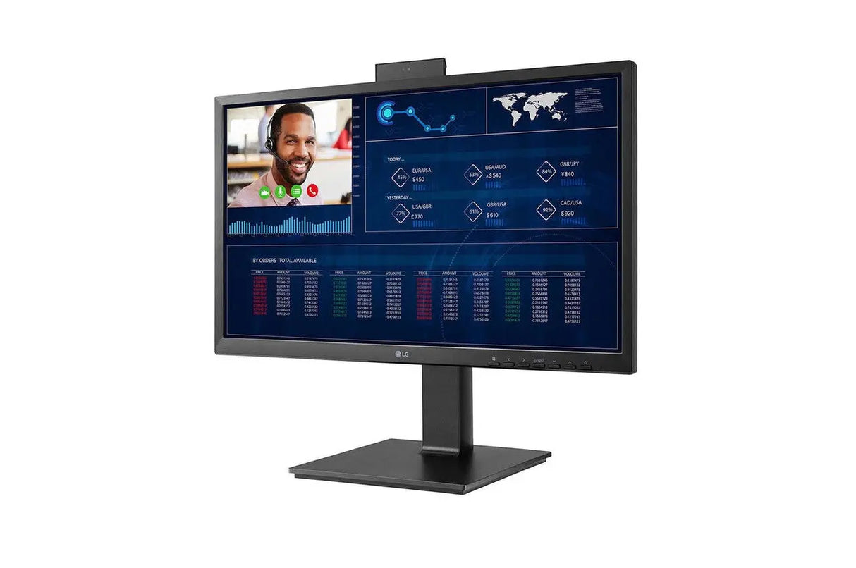 LG Computers and Laptops/Desktop/All-in-One PCs LG Thin Client 23.8'' All-in-One with Pop-up Webcam and IGEL OS, Intel Pentium 16GB eMMC 8GB RAM 24CQ651N-6P