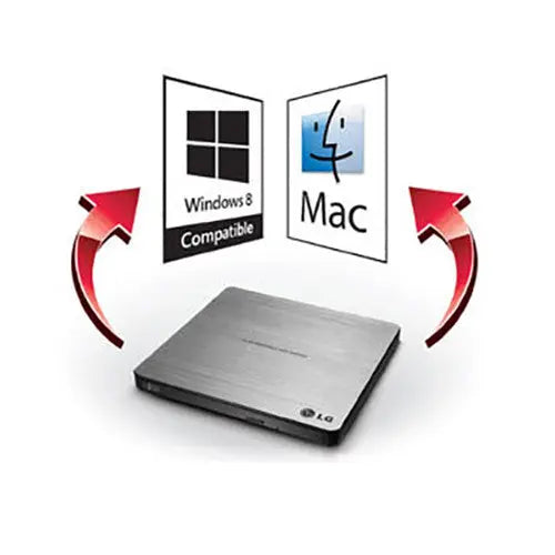 LG Printers/Printer Accessories LG GP60NS50 optical disc drive DVD Super Multi DL Silver GP60NS50