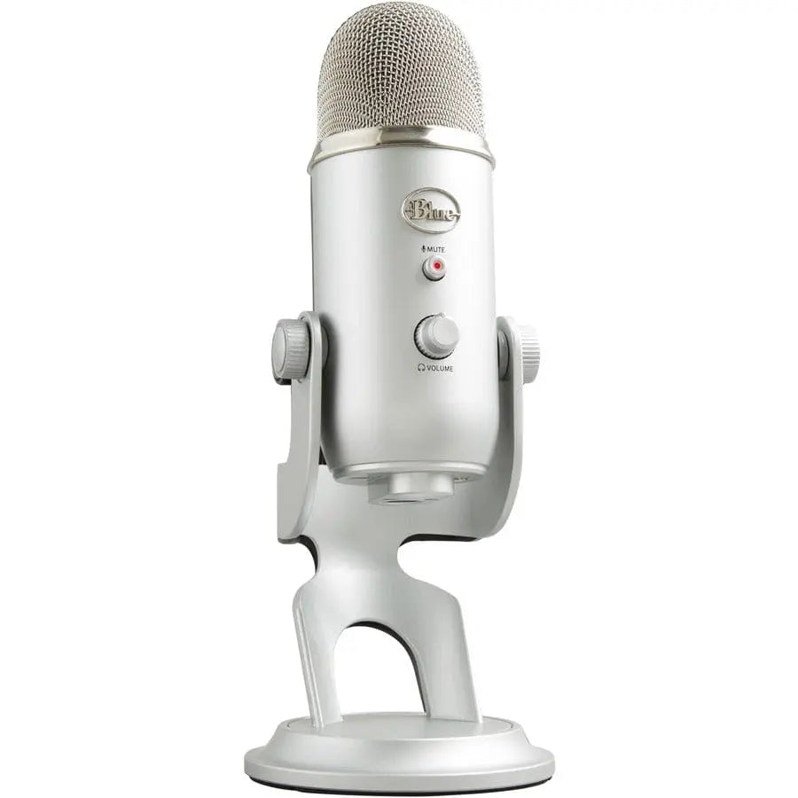 LOGITECH Blue Yeti Wired Condenser Microphone - Stereo - 20 Hz to 20 kHz - Cardioid, Bi-directional, Omni-directional - Desktop, Stand Mountable, Side-address - USB - 988-000103