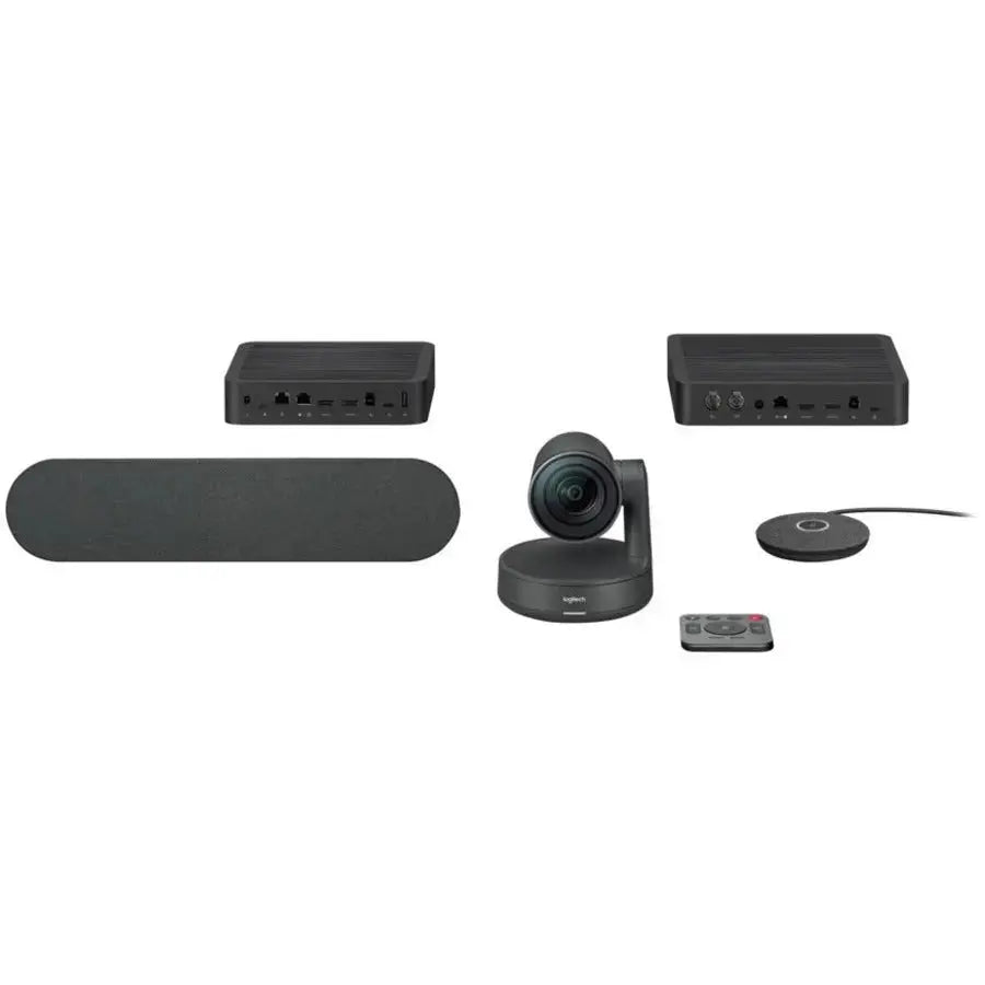 LOGITECH Logitech Rally Video Conference Equipment - 3840 x 2160 Video (Live) - 4K UHD - NTSC - 60 fps - 1 x Network (RJ-45) - USB - Gigabit Ethernet - External Microphone(s) - Desktop - 960-001217