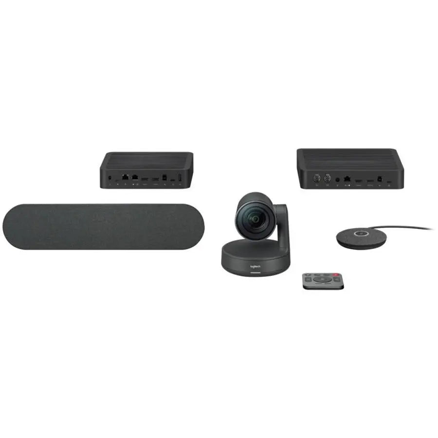 LOGITECH Logitech Rally Video Conference Equipment - 3840 x 2160 Video (Live) - 4K UHD - NTSC - 60 fps - 1 x Network (RJ-45) - USB - Gigabit Ethernet - External Microphone(s) - Desktop - 960-001217