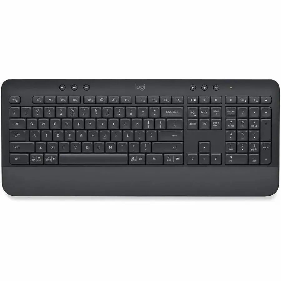 LOGITECH Logitech Signature K650 Wireless Comfort Keyboard - Wireless Connectivity - Bluetooth/RF - 32.81 ft - PC, Mac - AA Battery Size Supported - Graphite