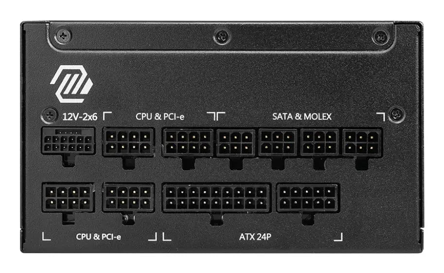 MSI MSI MAG A1000GL PCIE5 II power supply unit 1000 W 24-pin ATX ATX Black - MAGA1000GLPCIE5II
