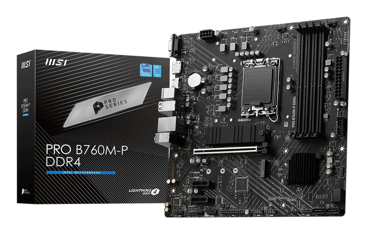 MSI MSI PRO B760M-P DDR4 motherboard Intel B760 LGA 1700 micro ATX - B760MPD4