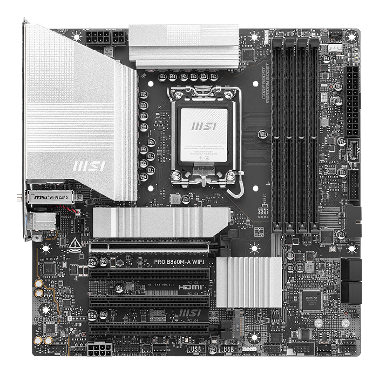 MSI MSI PRO B860M-A WIFI motherboard Intel B860 LGA 1851 (Socket V1) micro ATX - B860MAWIFI