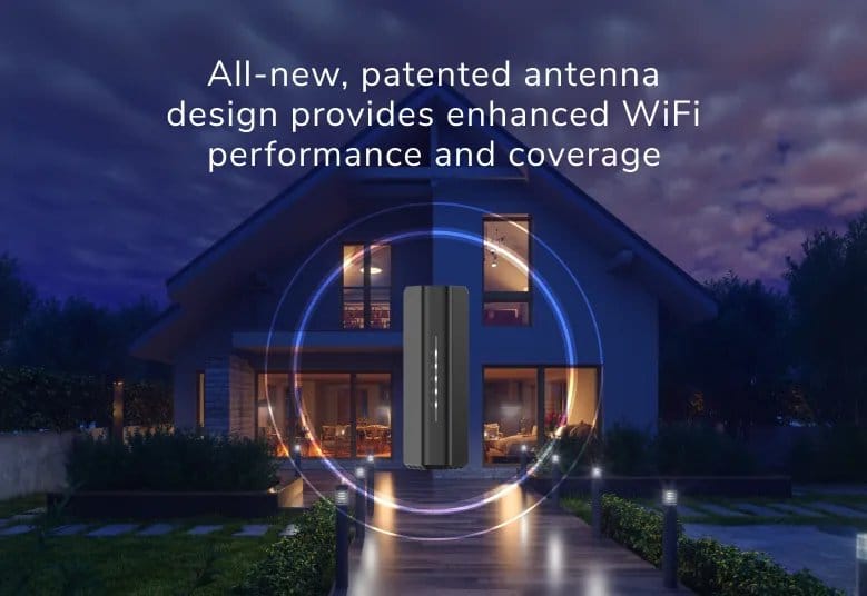 NETGEAR Bridge / Router NETGEAR Nighthawk RS100 wireless router Gigabit Ethernet Dual-band (2.4 GHz / 5 GHz) Black - RS100-100NAS