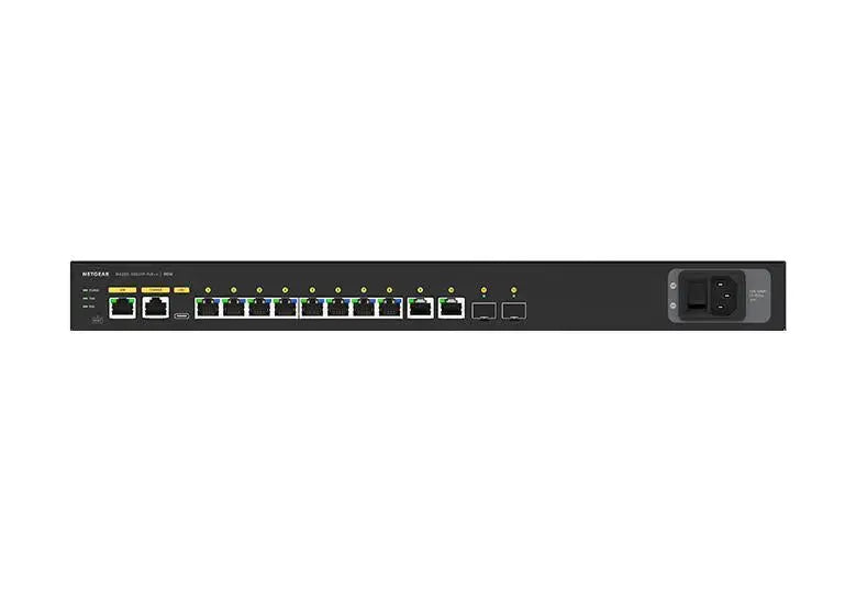 NETGEAR NETGEAR AV LINE M4250-10G2XF-POE++ 8X1G UTRA90 Managed L2/L3 Gigabit Ethernet (10/100/1000) Power over Ethernet (PoE) 1U Black - GSM4212UX-100NAS