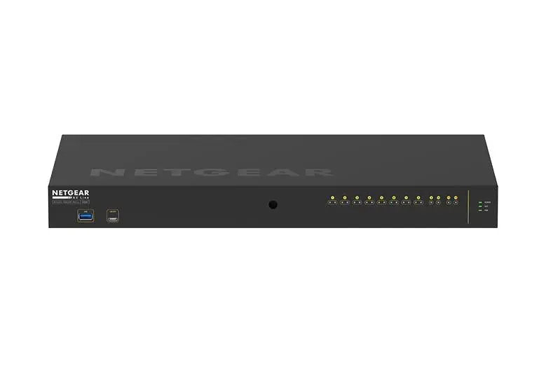 NETGEAR NETGEAR AV LINE M4250-10G2XF-POE++ 8X1G UTRA90 Managed L2/L3 Gigabit Ethernet (10/100/1000) Power over Ethernet (PoE) 1U Black - GSM4212UX-100NAS