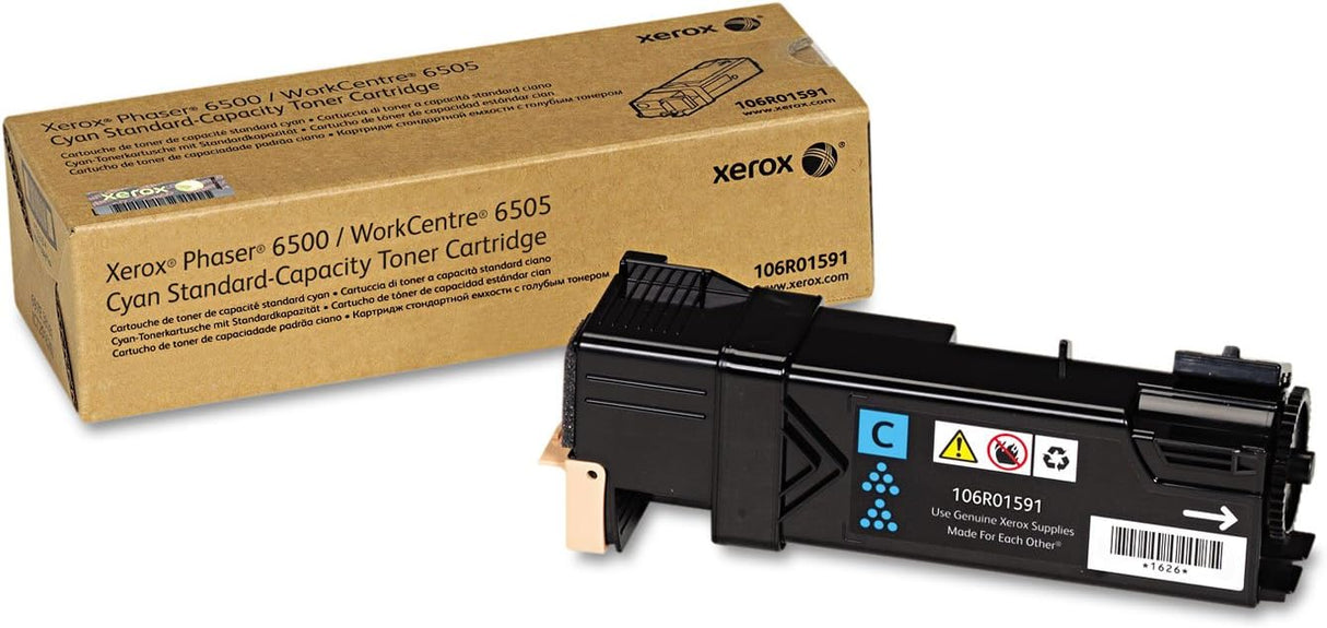 Xerox Phaser 6500/WorkCentre 6505 Standard Capacity Cyan Toner Cartridge - 106R01591