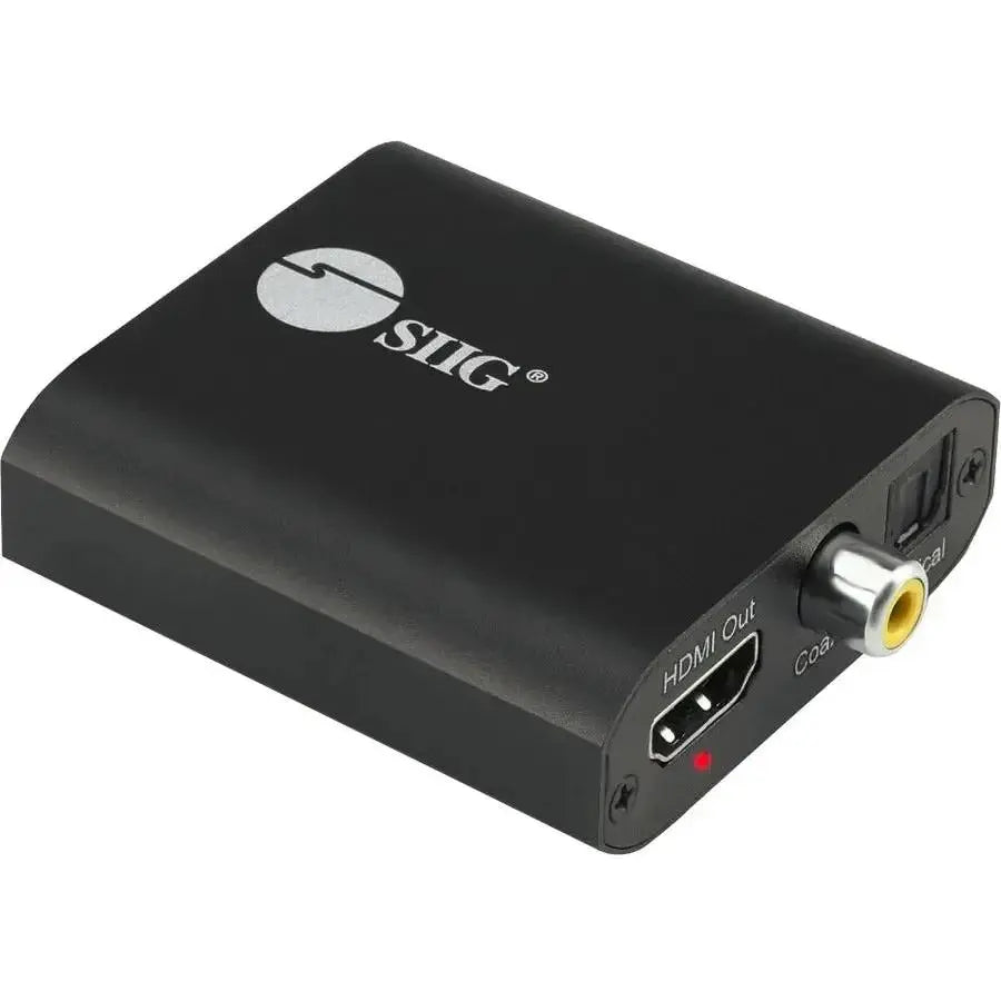 SIIG SIIG 4K HDMI with Audio Extractor Converter - Analog Stereo, Toslink Optical, Coaxial S/PDIF - EDID Management , Uncompressed Formats Supported - CE-H26Q11-S1