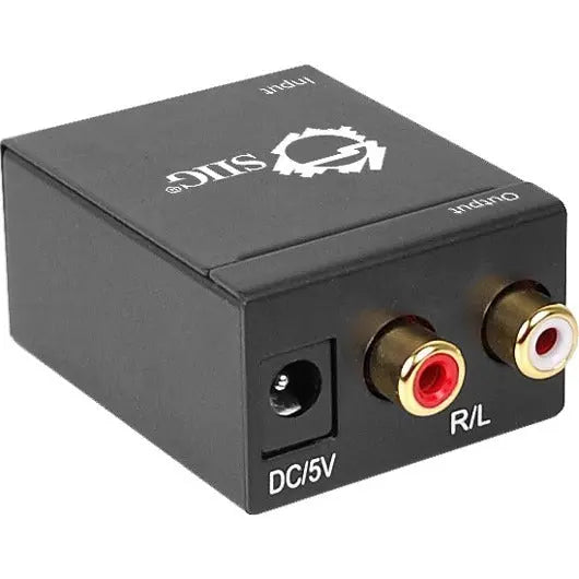 SIIG SIIG Digital to Analog Audio Converter - 96 kHzBlack - CE-CV0011-S2