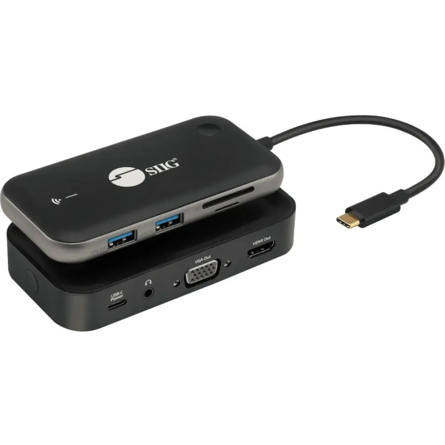 SIIG Wireless USB-C Video Hub Extender 1080p - 32Ft - Transmit HDMI Video Signal From a USB-C Enabled Computer - CE-H26P11-S1