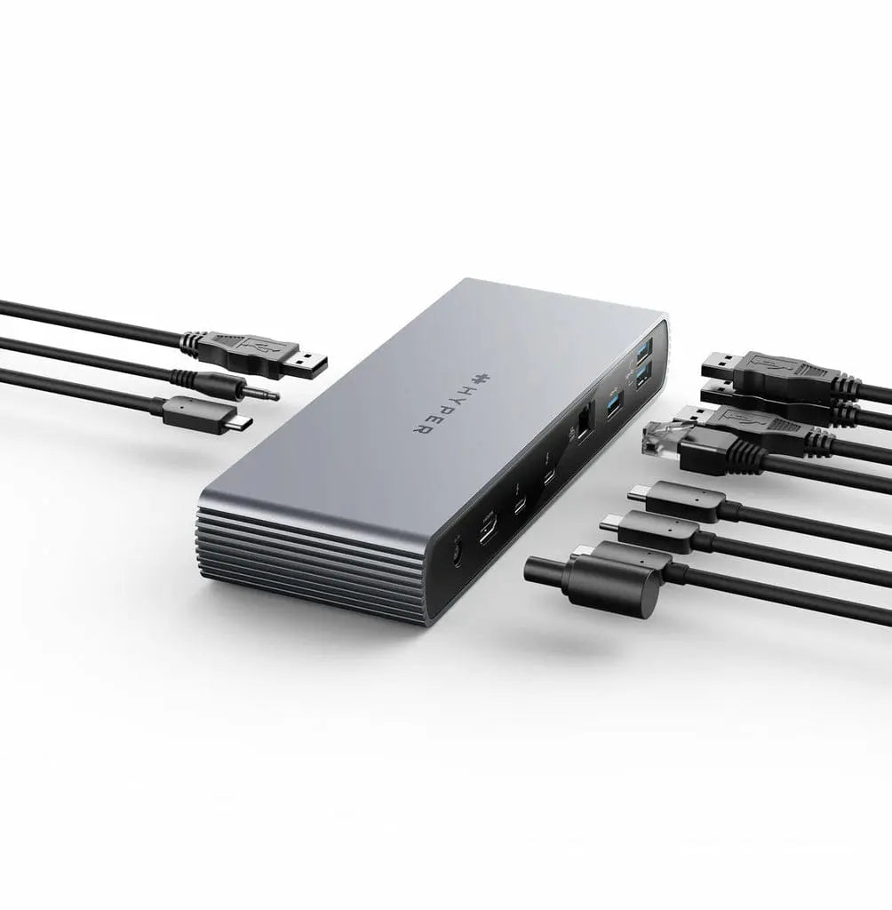 TARGUS Targus HDTB4D-US laptop dock/port replicator Docking Thunderbolt 4 Grey - HDTB4D-US