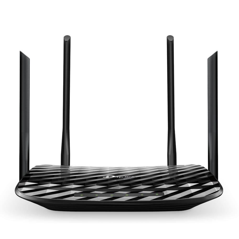 TP-LINK Bridge / Router TP-Link AC1200 wireless router Gigabit Ethernet Dual-band (2.4 GHz / 5 GHz) Black - ARCHER A6