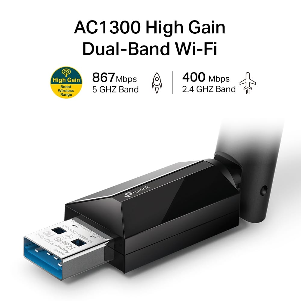 TP-LINK Network Adapter TP-Link Archer T3U Plus WLAN 867 Mbit/s - ARCHER T3U PLUS