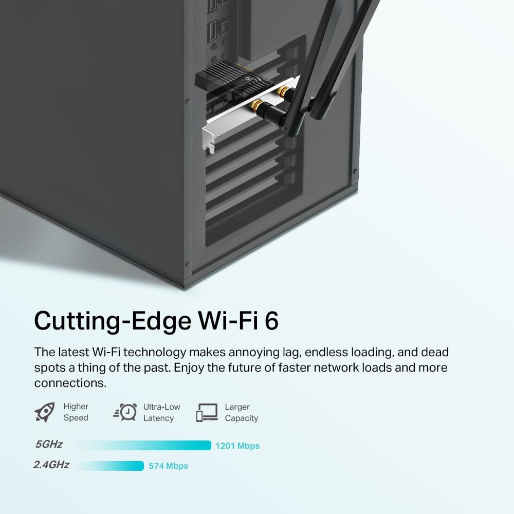 TP-LINK Network Adapter TP-Link AX1800 Wi-Fi 6 Bluetooth 5.2 PCIe Adapter - ARCHER TX20E