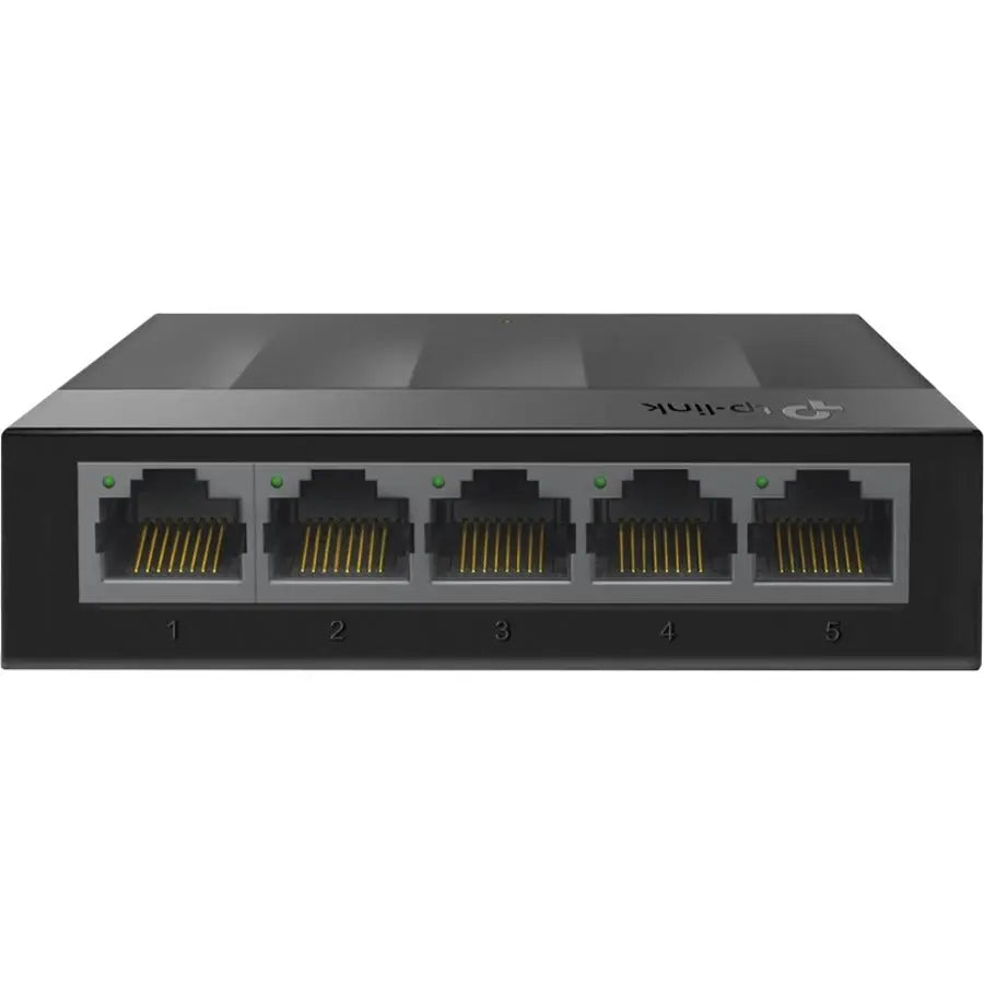 TP-LINK TP-Link LS1005G - Litewave 5 Port Gigabit Ethernet Switch - Desktop Ethernet Splitter - Plastic Case - Unshielded Network Switch - Plug & Play - Fanless Quiet - Unmanaged - LS1005G