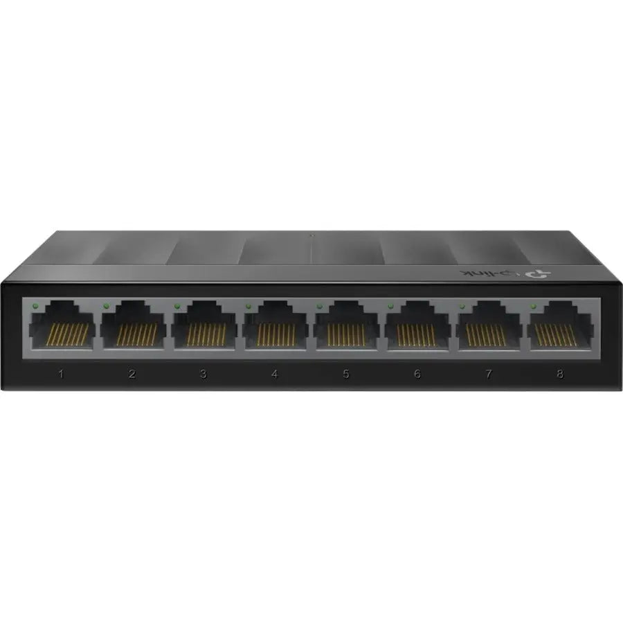 TP-LINK TP-Link LS1008G - Litewave 8 Port Gigabit Ethernet Switch - Desktop Ethernet Splitter - Plastic Case - Unshielded Network Switch - Plug & Play - Fanless Quiet - Unmanaged - LS1008G
